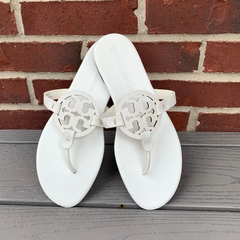 Tory Burch Miller Soft Sandal in White
